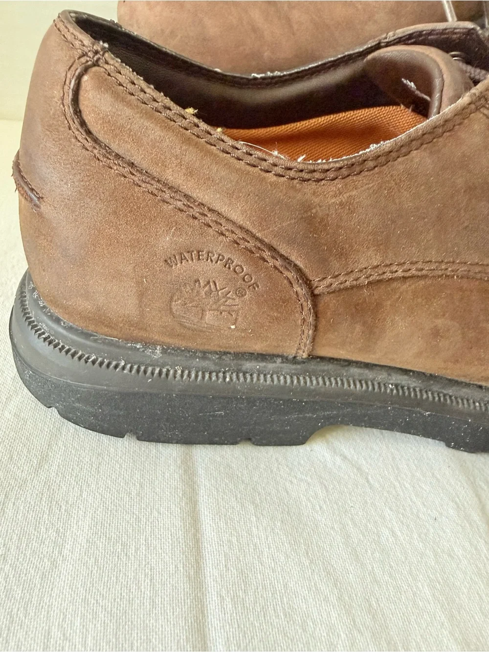Timberland Waterproof Montgomery Bay Oxfords Mens Size 8 M Brown Leather